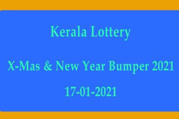 Kerala New Year Bumper Result