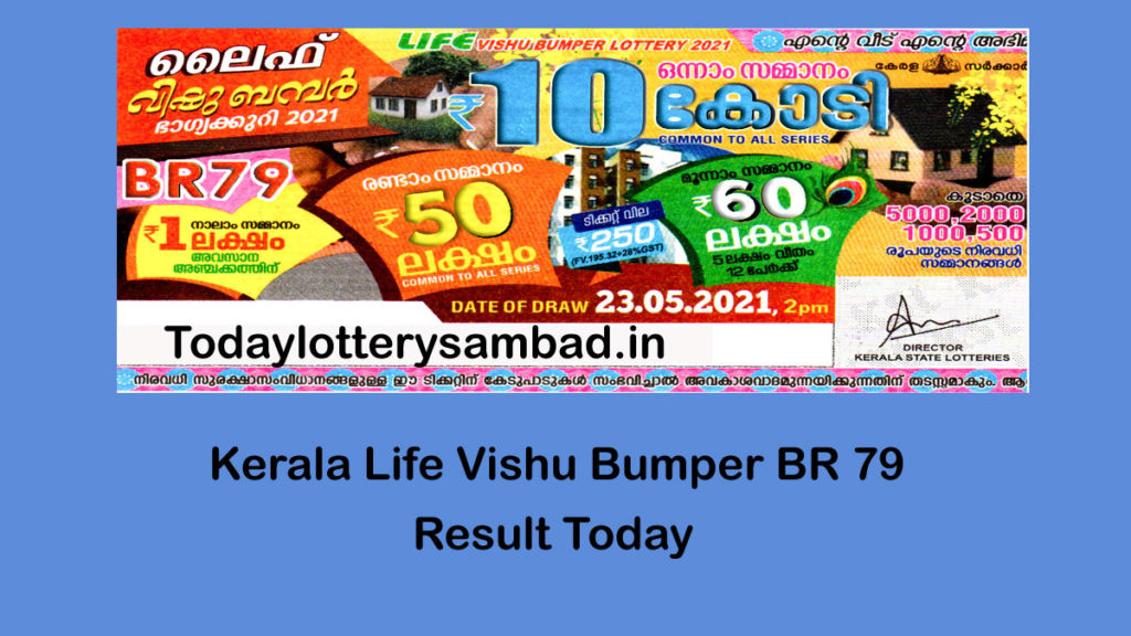 kerala life vihu bumper lottery result 2021