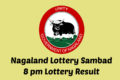 Lottery Smabad 8pm Result - Nagaland Lottery