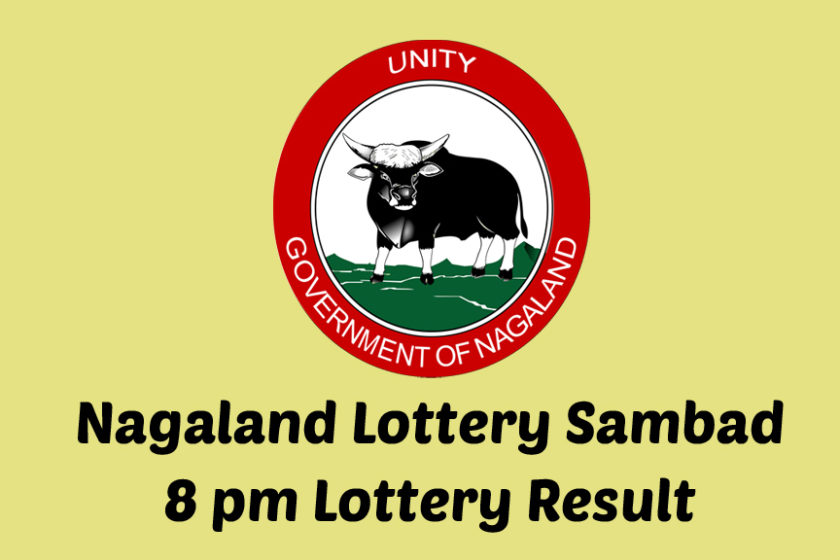 Lottery Smabad 8pm Result - Nagaland Lottery