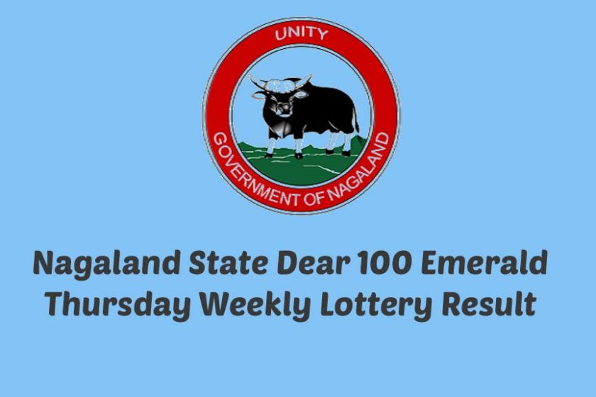 Nagaland Dear 100 Emerald Thursday Weekly Lottery Result