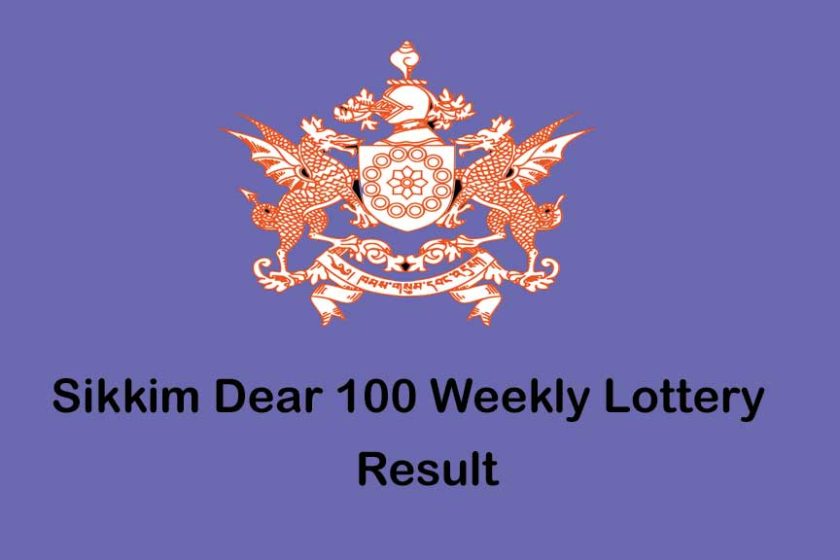 Sikkim Dear 100 Weekly Lottery Result