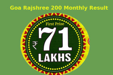 Goa Rajshree 200 Monthly Lottery Result