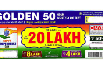 Mizoram Golden 50 Monthly Lottery Result